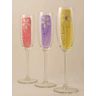 Hand-Painted Glass Champagne Flute